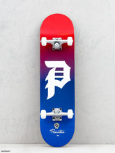 Load image into Gallery viewer, Primitive red n' blue P' Complete skateboard