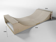 Load image into Gallery viewer, Classic half pipe 3'H 8W x 18L