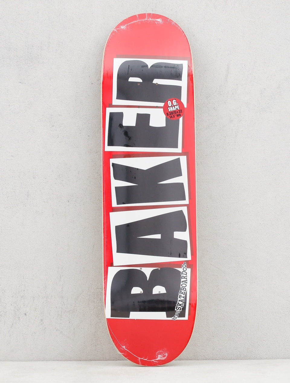 Baker Brand Logo Plate
(red/white)